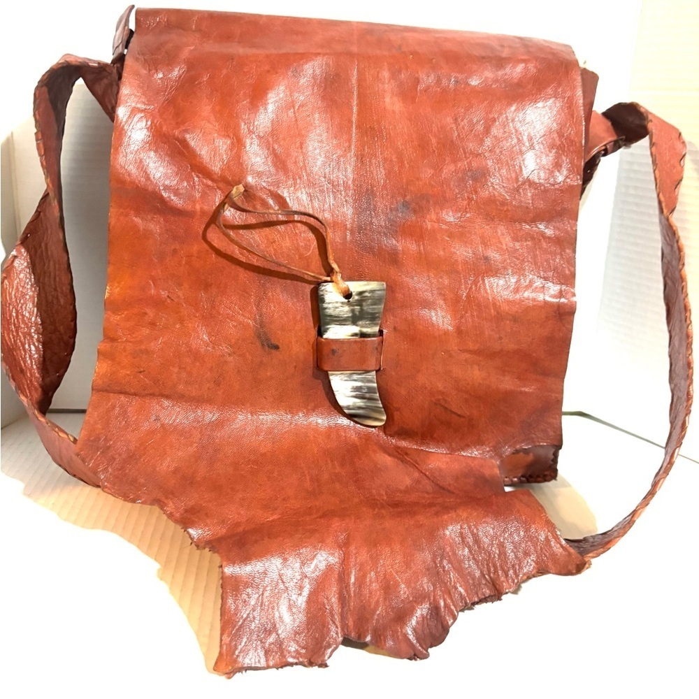 Handmade unisex Rustic Leather Messenger Bag